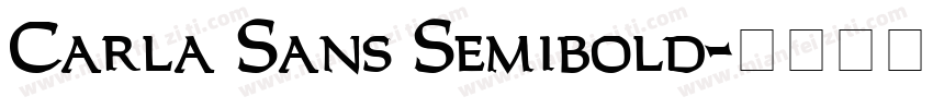 Carla Sans Semibold字体转换